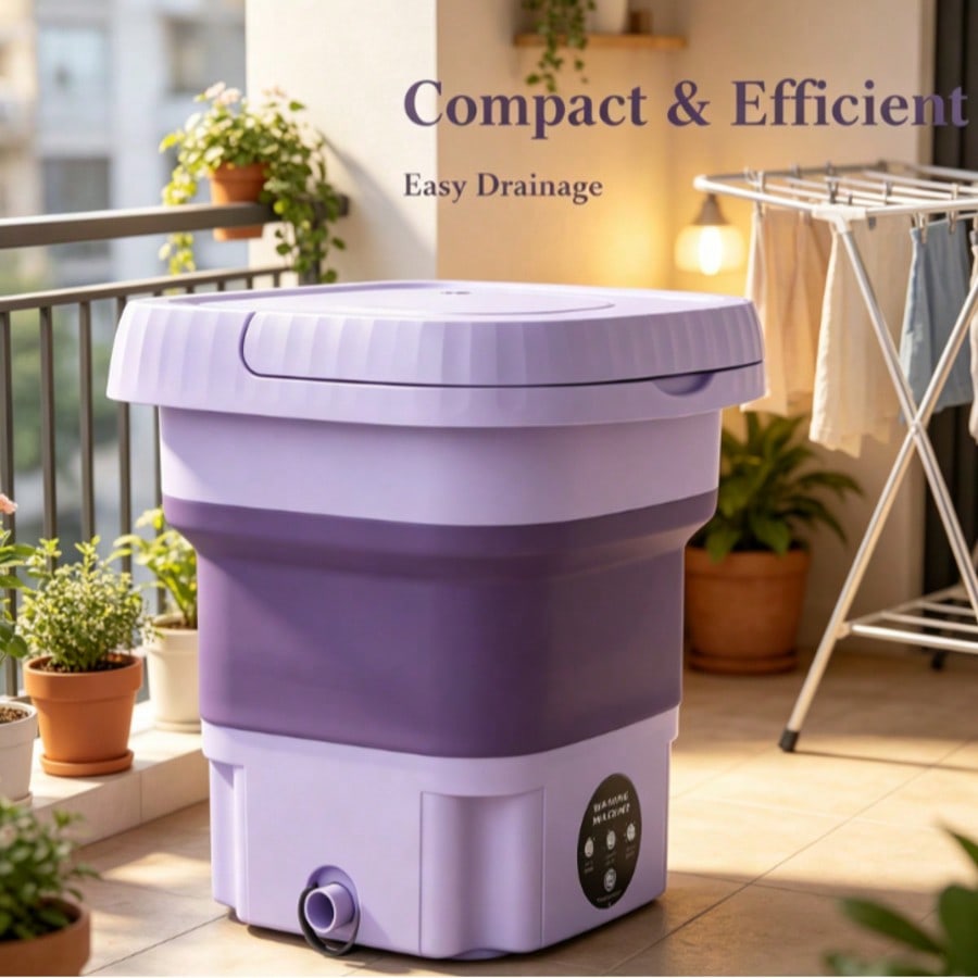 Baby Clothing Washing Machine - Foldable Mini Washing Machine, Portable Compact