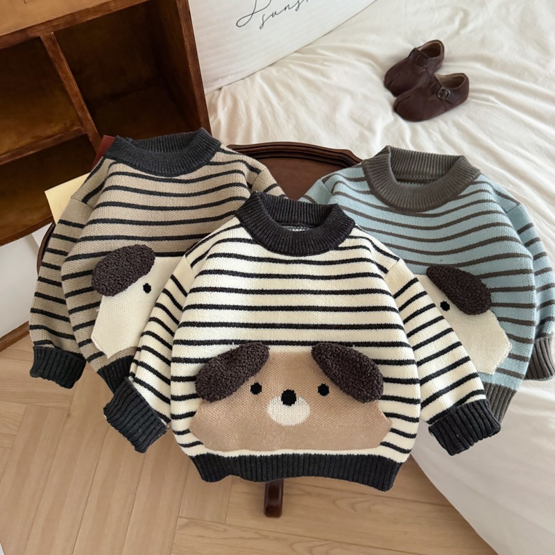 Baby Clothing Jumpers - Lovely Cartoon Dog Pattern Children Fall