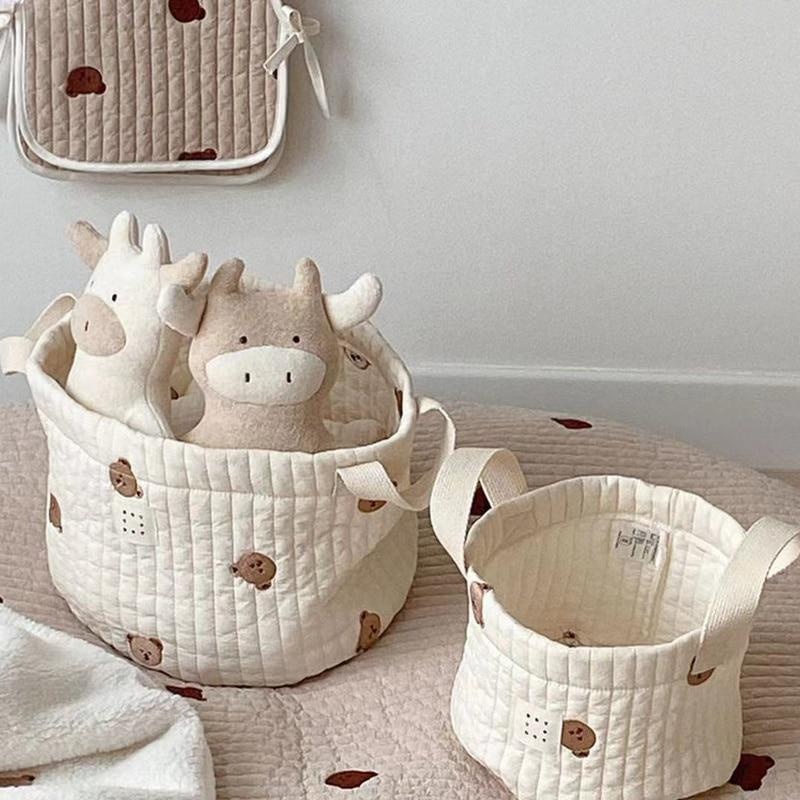 Baby Clothing Storage - Cute Bear Embroidery Diaper Bag Nappy