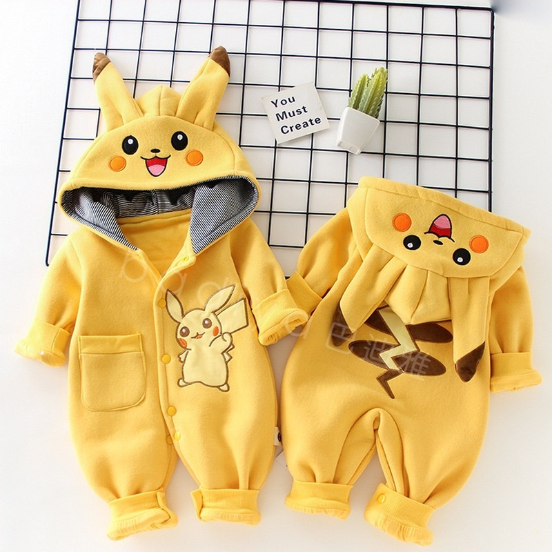 Romper Onesie Baby - Cartoon Pocket Monsters Baby Pyjamsa Newborn