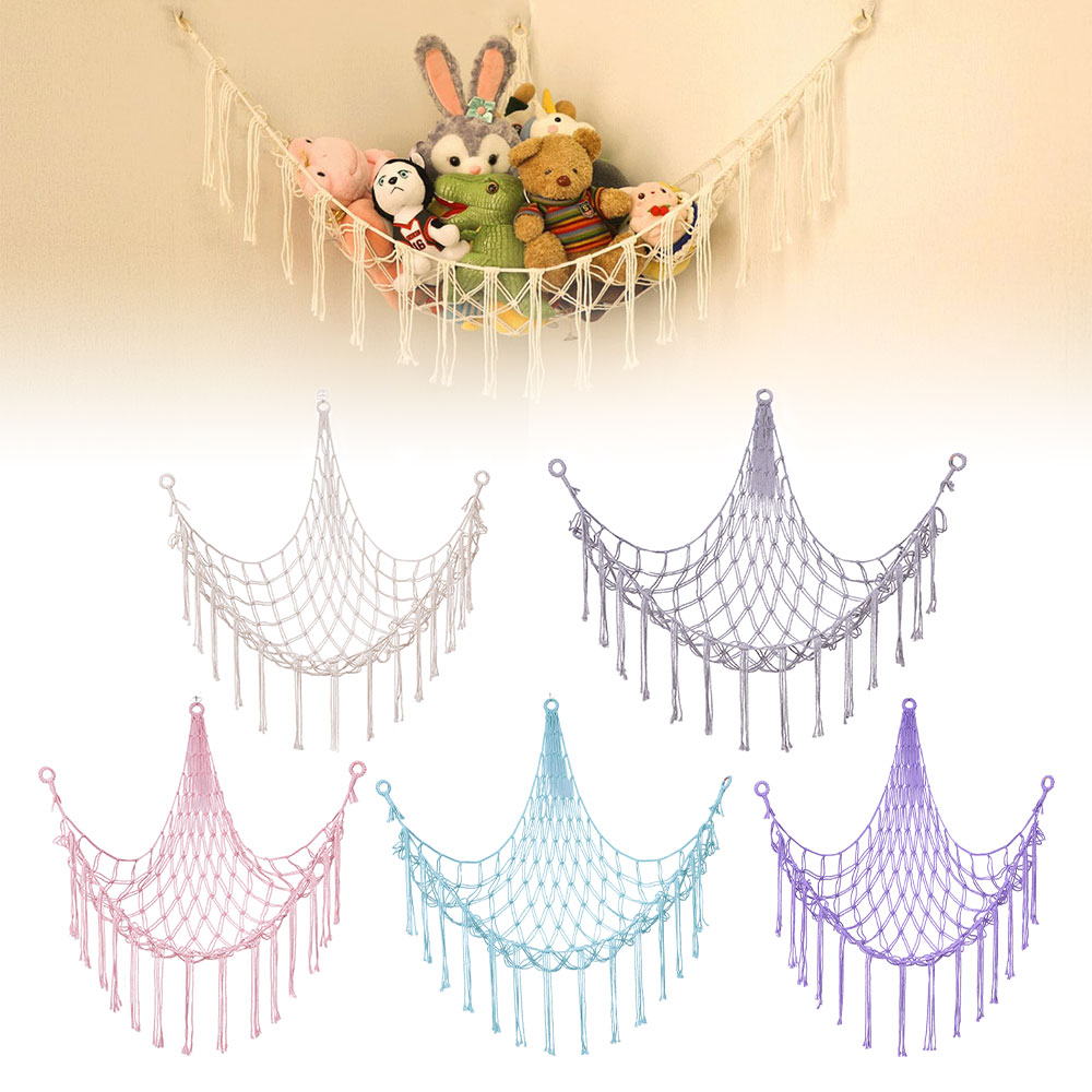 Baby Clothing Storage - Cotton Toy Hammocks Wall Corner Hanging