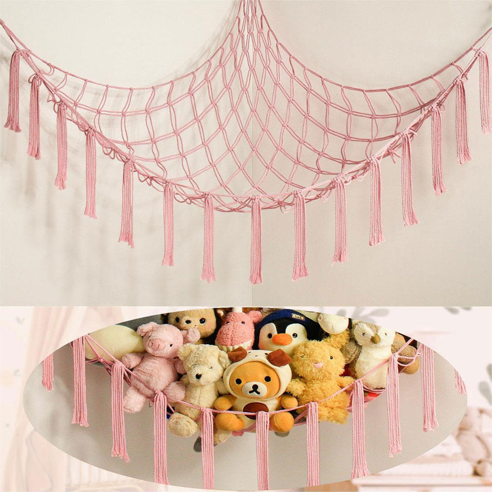 Baby Clothing Storage - Cotton Toy Hammocks Wall Corner Hanging