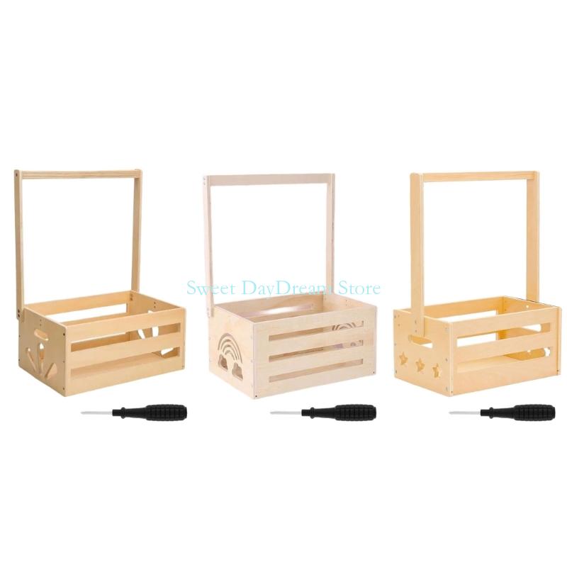 Baby Clothing Storage - Y88C Wooden Baby Showers Gift Basket