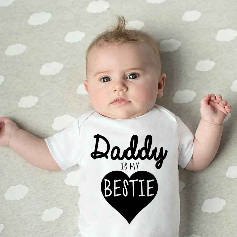 Daddy Is My Bestie Cute Baby B - Romper Onesie Baby ulasan dan harga
