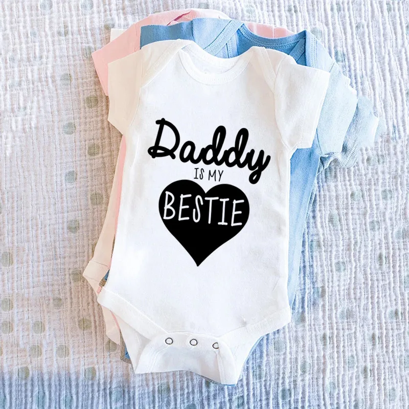 Daddy Is My Bestie Cute Baby B - Romper Onesie Baby ulasan dan harga