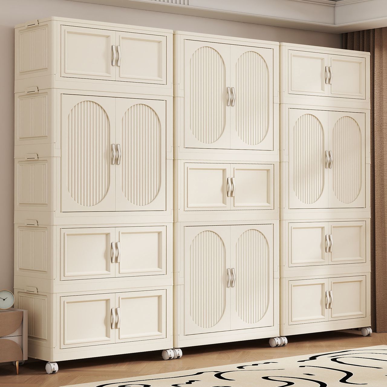 Folding Children's Wardrobe Ba - Baby Clothing Storage ulasan dan harga