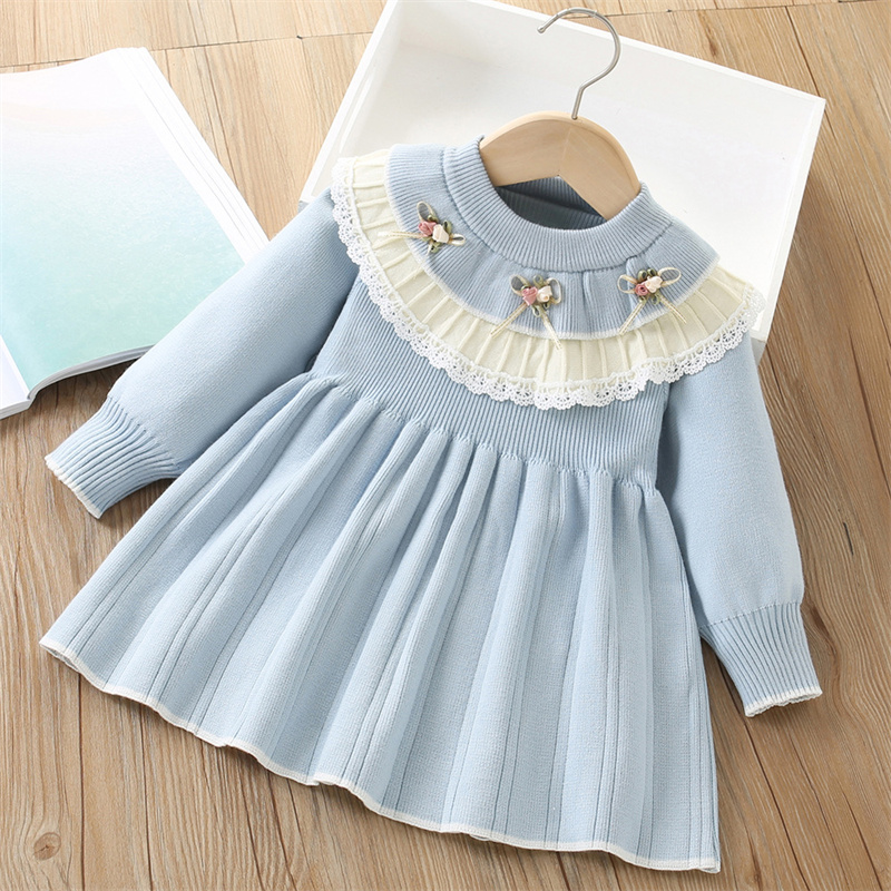 Baby Girls' Knitted Dress Chil - Baby Clothing Jumpers ulasan dan harga