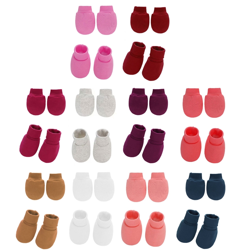 Baby Soft Cotton Gloves Foot C - Baby Mittens Scratch ulasan dan harga