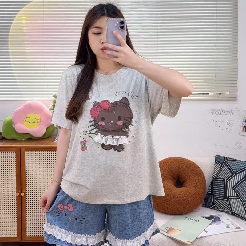 Popular Hello Kitty Summer Car - Summer Short Set ulasan dan harga