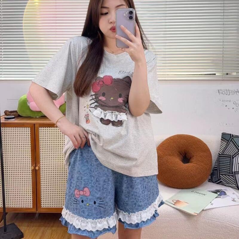 Popular Hello Kitty Summer Car - Summer Short Set ulasan dan harga