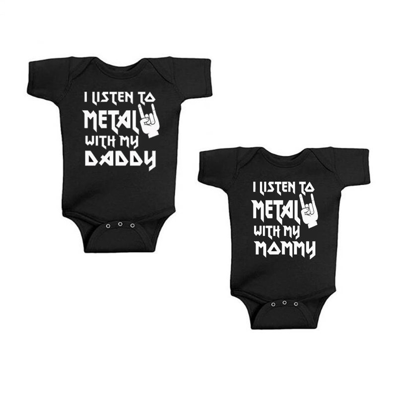 I Listen to Metal with My Dadd - Romper Onesie Baby ulasan dan harga
