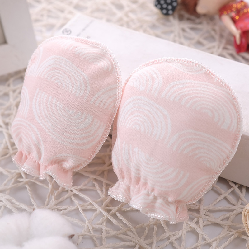 100% Cotton Newborn Mittens Co - Baby Mittens Scratch ulasan dan harga