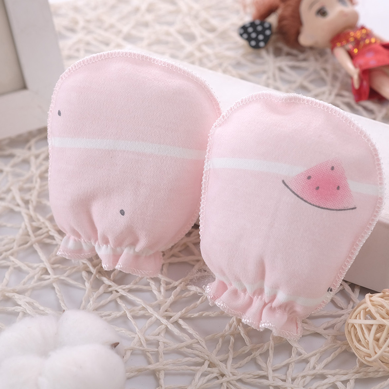 100% Cotton Newborn Mittens Co - Baby Mittens Scratch ulasan dan harga