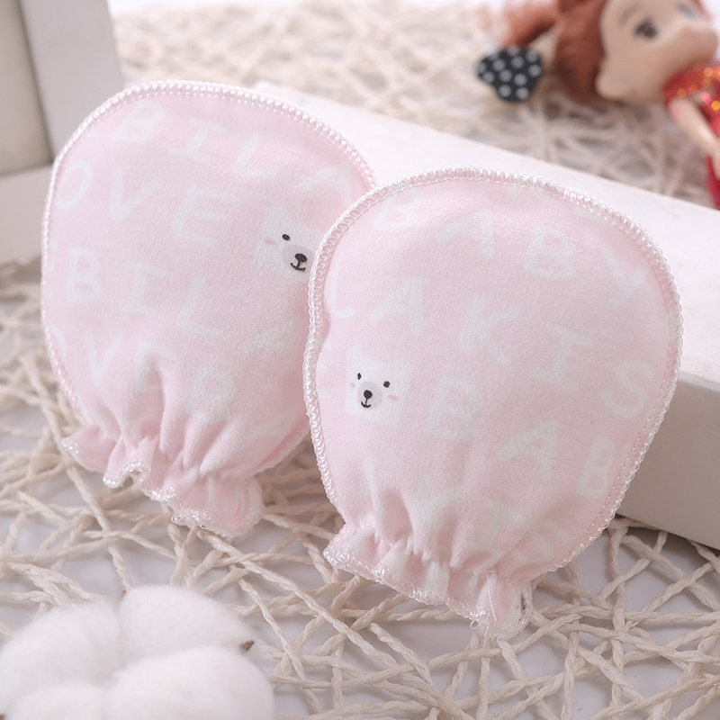 100% Cotton Newborn Mittens Co - Baby Mittens Scratch ulasan dan harga