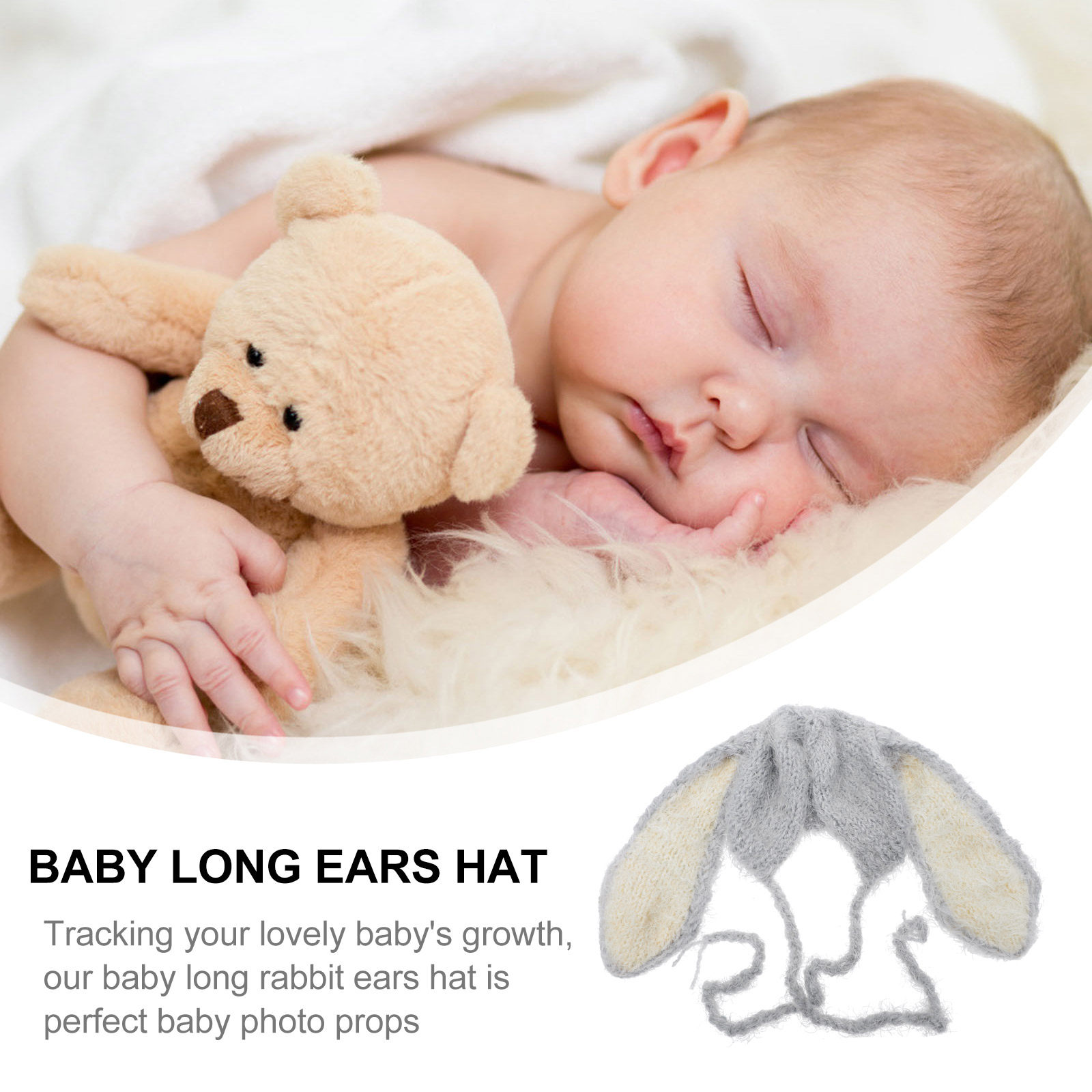 Newborn Warm Rabbit Ear Beanie - Baby Hat Beanie ulasan dan harga