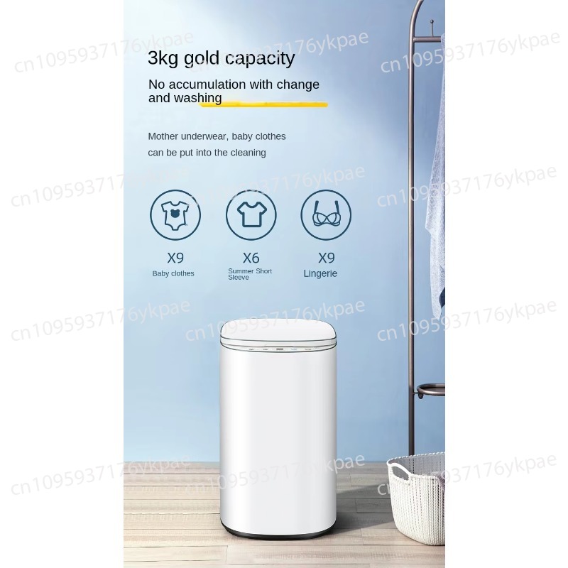 3Kg Fully Automatic Mini Top L - Baby Clothing Washing Machine ulasan dan harga