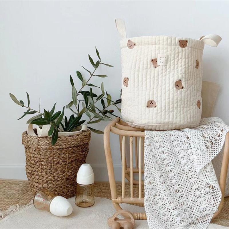 Cute Bear Embroidery Diaper Ba - Baby Clothing Storage ulasan dan harga