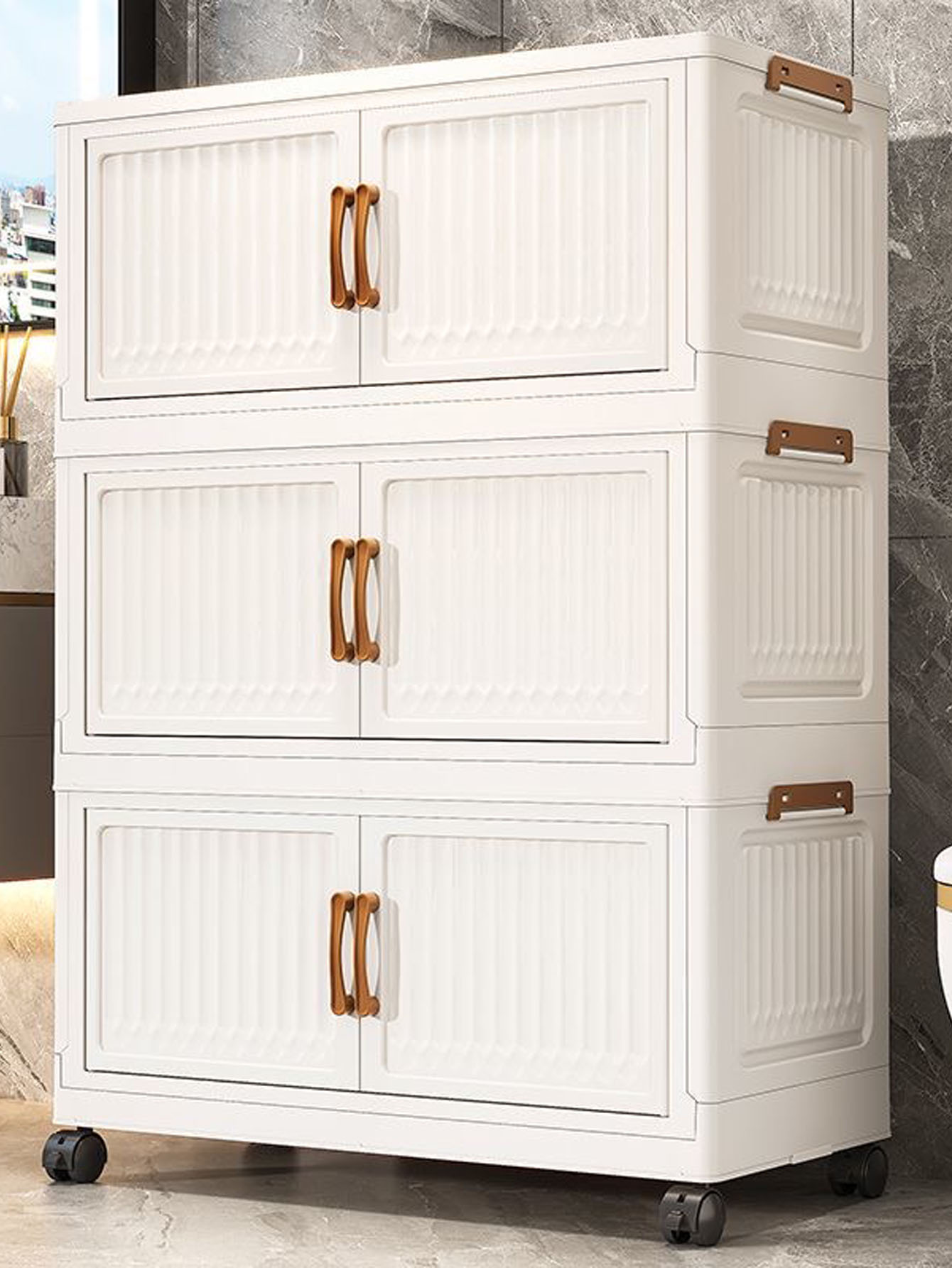 Foldable No-Install Multi-Laye - Baby Clothing Storage ulasan dan harga
