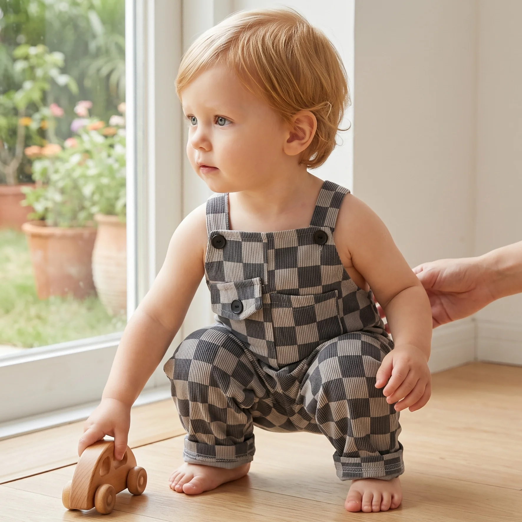 Summer Baby Boys Grid Jumper P - Baby Clothing Jumpers ulasan dan harga