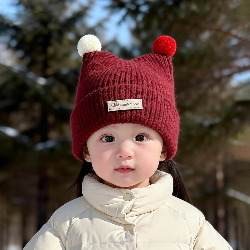 1-4Year Baby Knitted Hat Cute  - Baby Hat Beanie ulasan dan harga