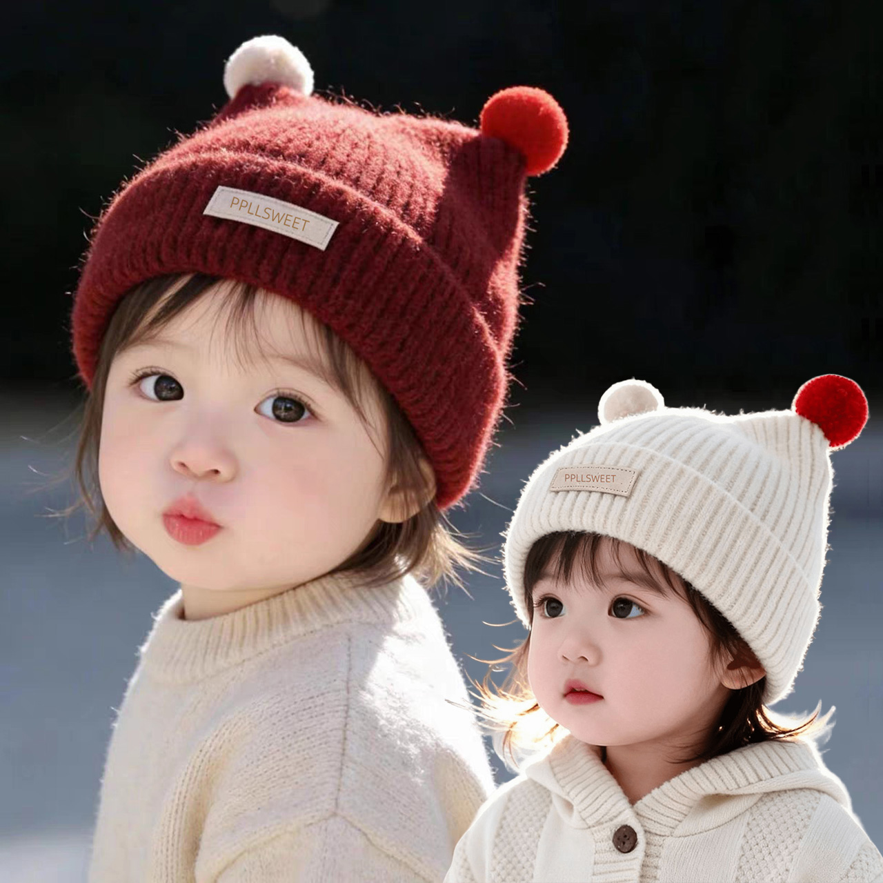 1-4Year Baby Knitted Hat Cute  - Baby Hat Beanie ulasan dan harga
