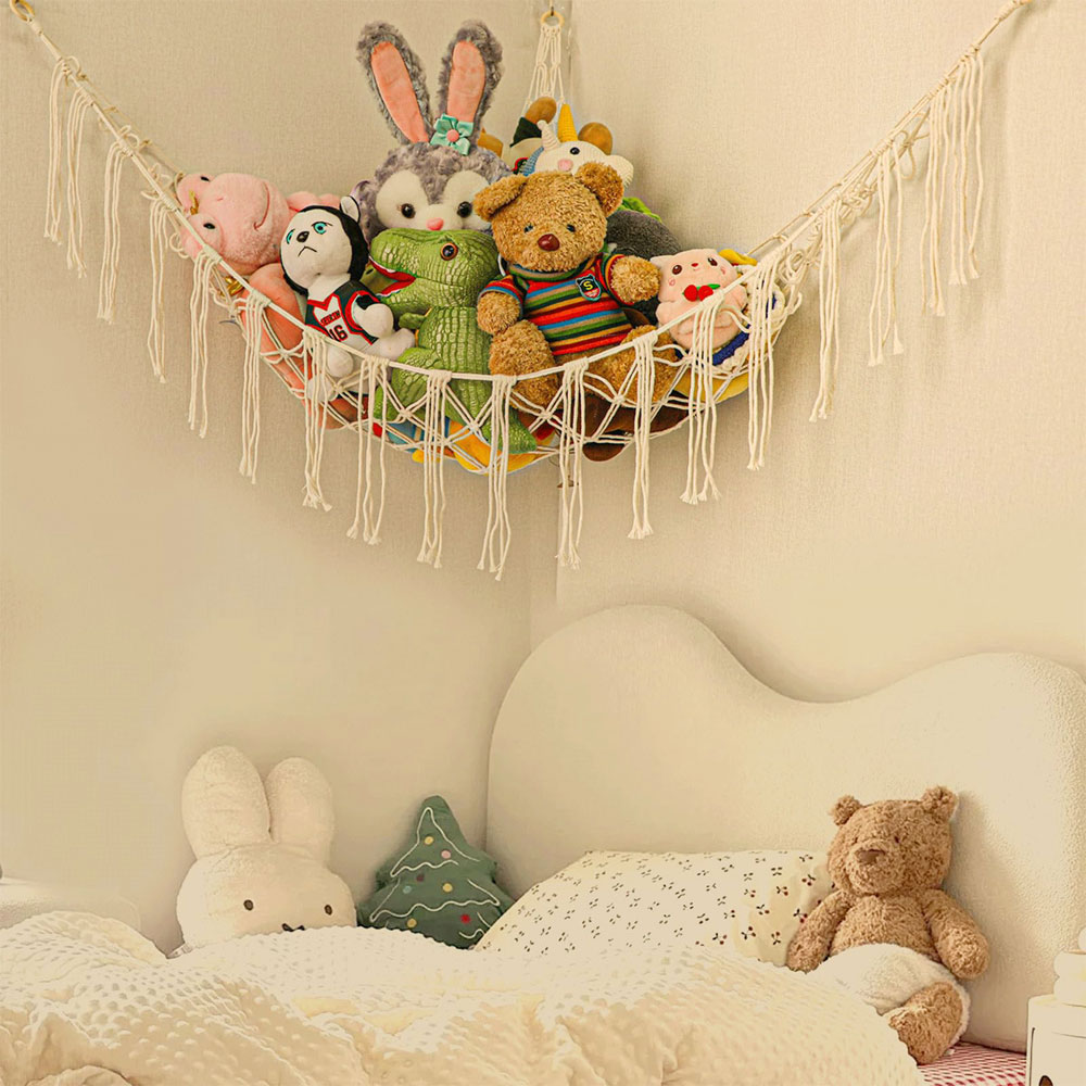 Cotton Toy Hammocks Wall Corne - Baby Clothing Storage ulasan dan harga