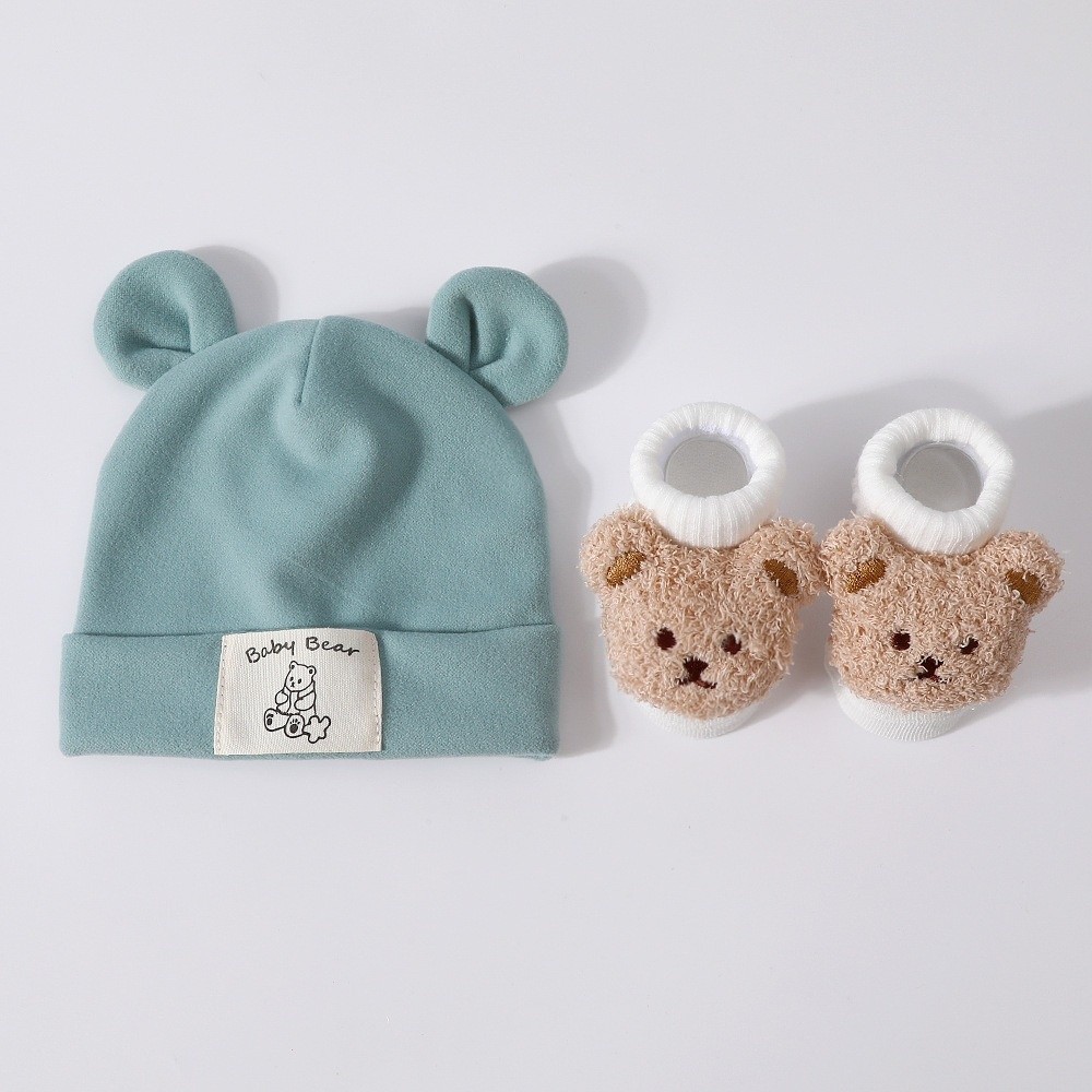 2Pcs/Set Cute Cotton Baby Hat  - Baby Hat Beanie ulasan dan harga