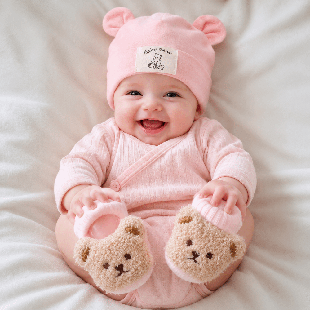 2Pcs/Set Cute Cotton Baby Hat  - Baby Hat Beanie ulasan dan harga