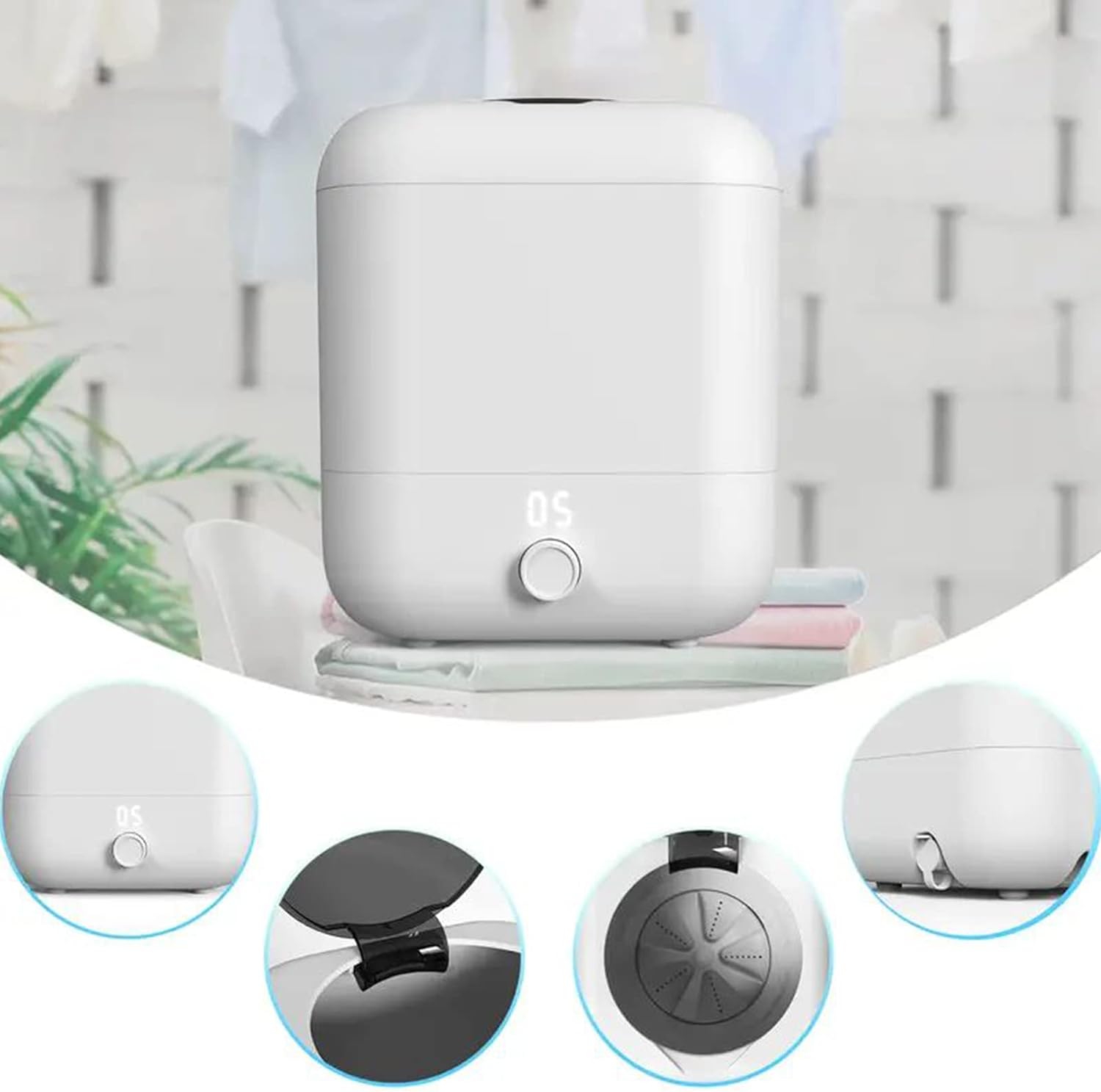 Portable wireless charging was - Baby Clothing Washing Machine ulasan dan harga