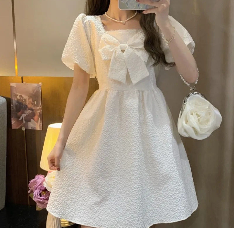 Casual Puff Sleeve Fairy Dress - Baby Clothing Cheap ulasan dan harga