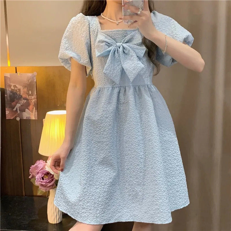 Casual Puff Sleeve Fairy Dress - Baby Clothing Cheap ulasan dan harga